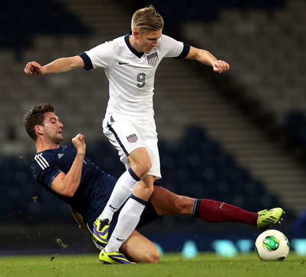 U.S. forward Aron Johannsson